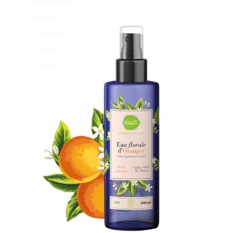 Pharmascience eau florale de fleur d'oranger bio 200ml - Pharmacie Agnès Praden à Alès