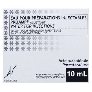 Aguettant Eau Pour Préparations Injectables Proamp 10 Ampoules 10ml - Pharmacie Agnès Praden à Alès