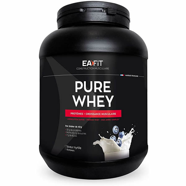 Eafit pure whey myrtille 750g - Pharmacie Agnès Praden à Alès