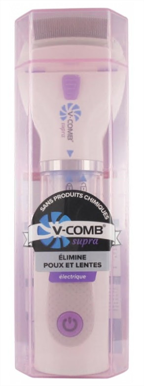 Liceter V-Comb Supra Peigne électrique aspirateur anti-poux - Pharmacie Agnès Praden à Alès