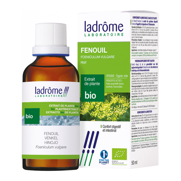 Ladrôme extrait de plante bio fenouil 50ml - Pharmacie Agnès Praden à Alès