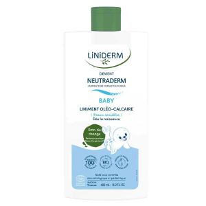 Neutraderm Baby Liniment Oléo-Calcaire Bio Peaux Sensibles 480ml - Pharmacie Agnès Praden à Alès