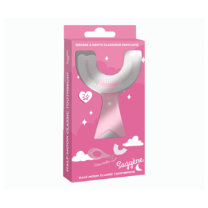 Ageti Sagyène Brosse à Dents Enfants 2-6 Ans - Demi-Lune Ergonomique - Rose  - Pharmacie Agnès Praden à Alès