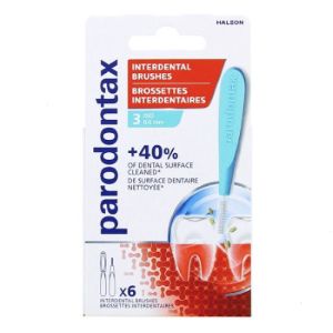Parodontax Brossettes Interdentaires 0,6mm (Taille 3) x6 - Pharmacie Agnès Praden à Alès