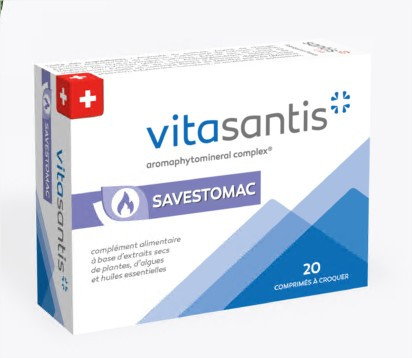 Vitasantis Savestomac 20 comprimés - Pharmacie Agnès Praden à Alès