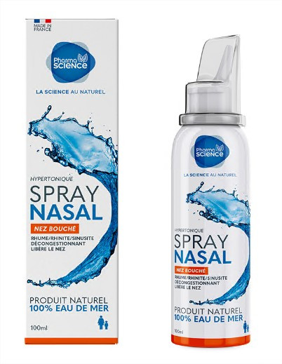 Pharmascience Spray nasal hypertonique nez bouché 100 ml - Pharmacie Agnès Praden à Alès