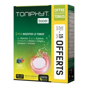 Santé Verte Toniphyt Boost Gout Fruits Rouges 30+15 Comprimés - Pharmacie Agnès Praden à Alès