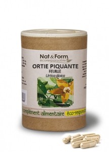 Nat & Form Ortie piquante feuilles Bio 200 gélules - Pharmacie Agnès Praden à Alès