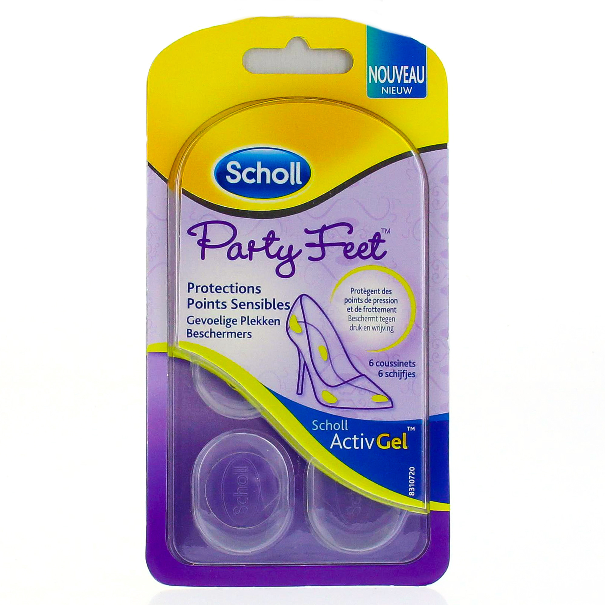 Scholl Party Feet Protections Points Sensibles 6 Coussinets - Pharmacie Agnès Praden à Alès