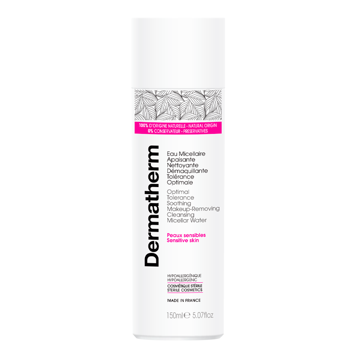 Dermatherm Eau Micellaire Apaisante Nettoyante Démaquillante Tolérance Optimale BIO 150ml - Pharmacie Agnès Praden à Alès