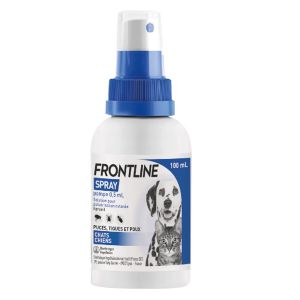 Boehringer Frontline Spray Cutane Anti Puces Tiques Et Poux Pour Chat Et Chien 100ml - Pharmacie Agnès Praden à Alès