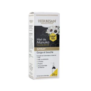Super Diet Herbesan Miel de Manuka Spray Gorge 25ml - Pharmacie Agnès Praden à Alès
