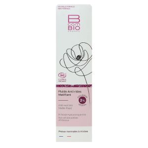 BcomBio Fluide Anti-Rides Matifiant 50ml - Pharmacie Agnès Praden à Alès