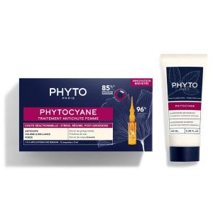 Phyto Phytocyane Coffret Femme Anti-Chute Réactionnelle Stress, Régime, Post-Grossesse  - Pharmacie Agnès Praden à Alès