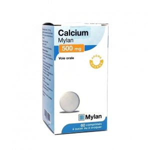 Mylan Calcium 500 mg - 60 Comprimés - Pharmacie Agnès Praden à Alès