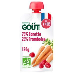 Good Gout Gourde Carotte Framboise 120 g - Pharmacie Agnès Praden à Alès
