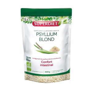 Super Diet Psyllium Blond Bio 200 g - Pharmacie Agnès Praden à Alès