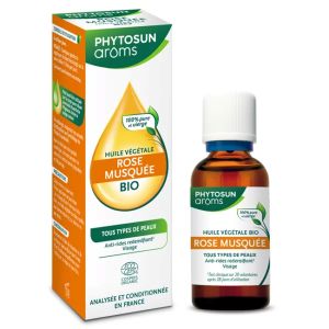 Phytosun Arôms Huile Végétale Rose Musquée 50 ml - Pharmacie Agnès Praden à Alès
