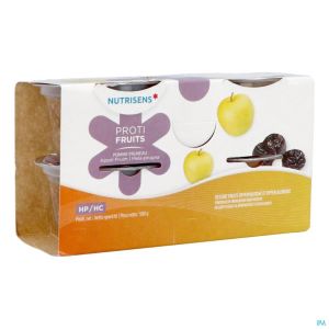 Nutrisens Proti-Fruits Pomme Pruneau HP/HC 4x125g - Pharmacie Agnès Praden à Alès