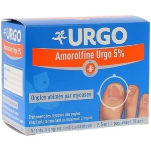 Urgo Amorolfine 5% Vernis à Ongles - Flacon De 2,5ml - Pharmacie Agnès Praden à Alès