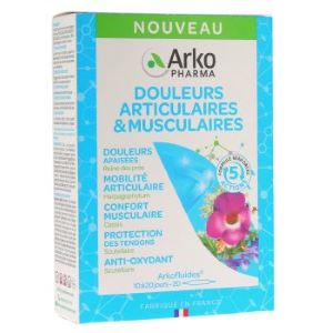 Arkopharma Arkofluides Douleurs Articulaires & Musculaires 20 Ampoules - Pharmacie Agnès Praden à Alès