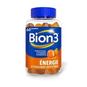 Bion Energie Arôme Orange 60 Gommes - Pharmacie Agnès Praden à Alès