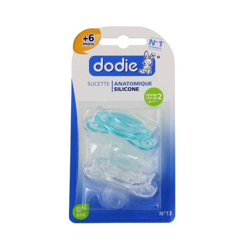 Dodie sucettes anatomique +6 mois lot de 2 - Pharmacie Agnès Praden à Alès