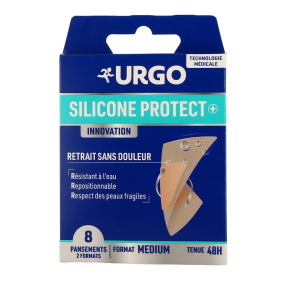 Urgo Silicone Protect + Médium x 8 pansements - Pharmacie Agnès Praden à Alès