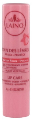 Laino Soin des Lèvres Stick 4 g Fraise Pailleté - Pharmacie Agnès Praden à Alès