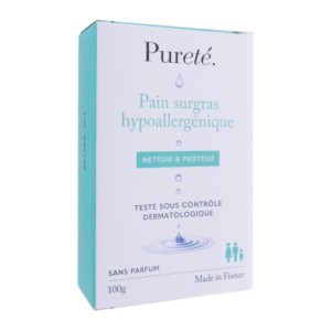 Pureté Pain Surgras Hypoallergénique Sans Parfum 100g - Pharmacie Agnès Praden à Alès