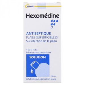 Cooper Hexomedine 0,1% Solution 250ml - Pharmacie Agnès Praden à Alès