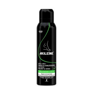 Asepta Akileine Spray Noir 3 en 1 150ml - Pharmacie Agnès Praden à Alès