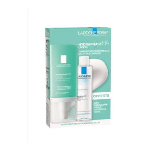 La Roche-Posay Hydraphase Ha Coffret - Crème Hydratante Légère 50ml + Eau Micellaire Peaux Sensibles 50ml Offerte - Pharmacie Agnès Praden à Alès