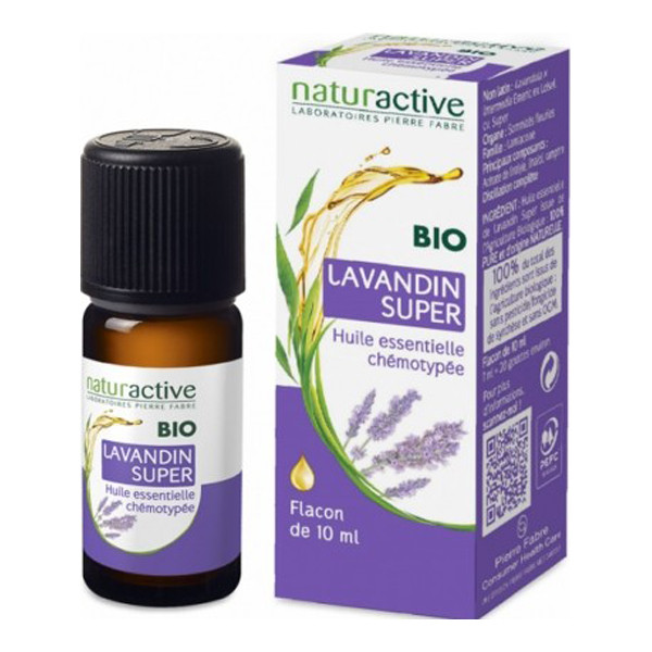 Naturactive lavandin super huile essentielle bio 10ml - Pharmacie Agnès Praden à Alès