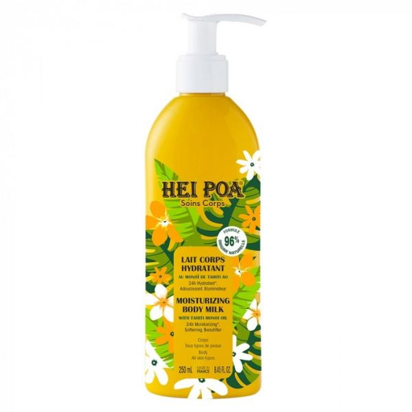 Hei Poa Lait Corps Hydratant Monoï de Tahiti 250ml - Pharmacie Agnès Praden à Alès