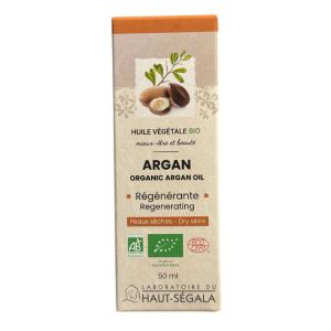 Laboratoire du Haut-Ségala Huile d'Argan Bio 50 ml - Pharmacie Agnès Praden à Alès