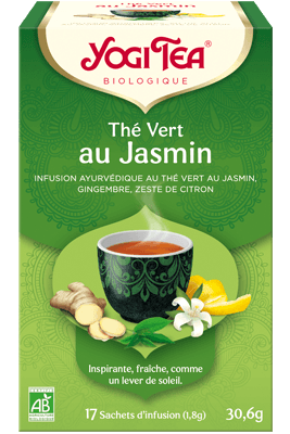 Yogi Tea Infusion Jasmin Thé Vert 17 Sachets - Pharmacie Agnès Praden à Alès