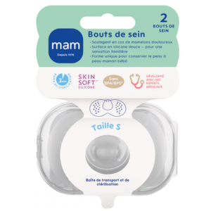 Mam Bout de Sein Silicone taille S x 2 - Pharmacie Agnès Praden à Alès