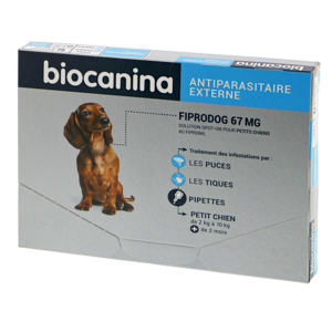 Biocanina fiprodog 67mg 3 pipettes - Pharmacie Agnès Praden à Alès