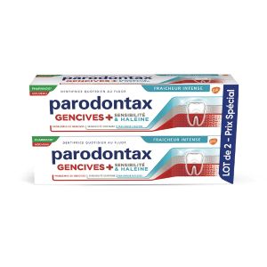 Parodontax Dentifrice Gencives + Sensibilité & Haleine 75 ml Lot de 2 - Pharmacie Agnès Praden à Alès