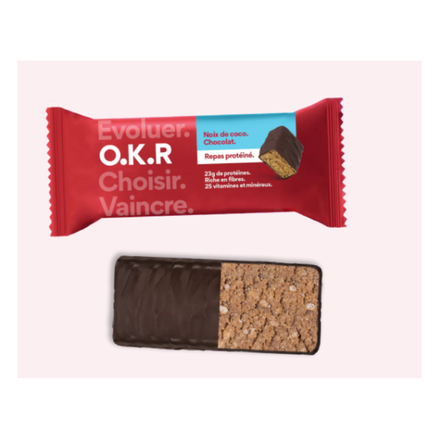 OKR Barre Repas Chocolat Noix de Coco 100g - Pharmacie Agnès Praden à Alès