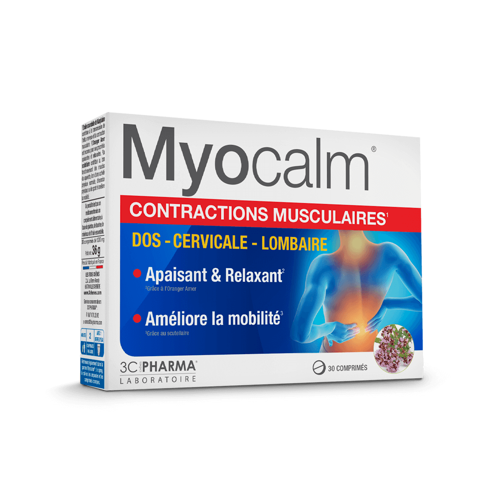 3C Pharma Myocalm 30 comprimés - Pharmacie Agnès Praden à Alès