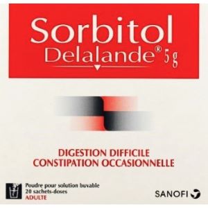 Sanofi Sorbitol Delalande 5g 20 Sachets Doses - Pharmacie Agnès Praden à Alès