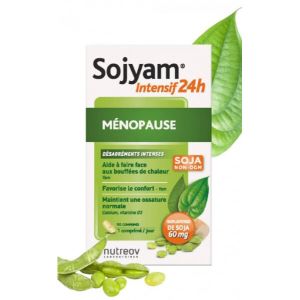 Nutreov Sojyam Intensif 24h Ménopause 90 Comprimés - Pharmacie Agnès Praden à Alès