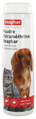 Beaphar Poudre Tétraméthrine Chien et Chat 150 g - Pharmacie Agnès Praden à Alès