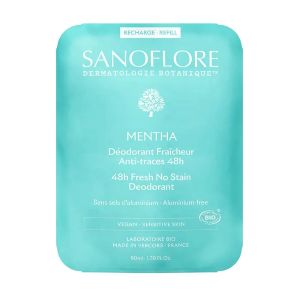 Sanoflore Recharge Déodorant 48h Menthe 50ml - Pharmacie Agnès Praden à Alès