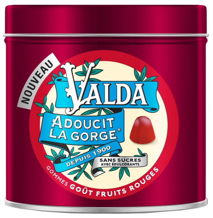 Valda Gommes Goût Fruits Rouges 140 g - Pharmacie Agnès Praden à Alès