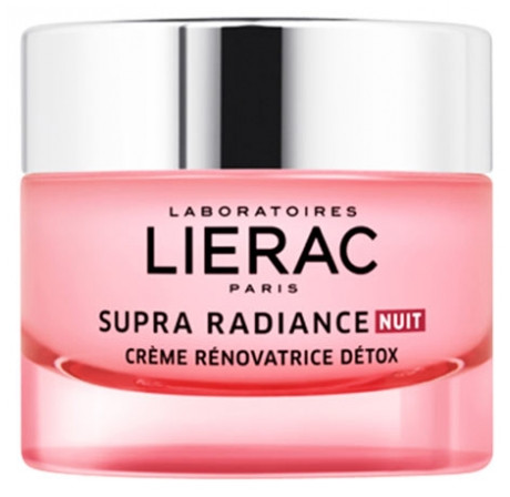 Lierac Supra Radiance Nuit Crème Rénovatrice Détox 50 ml - Pharmacie Agnès Praden à Alès