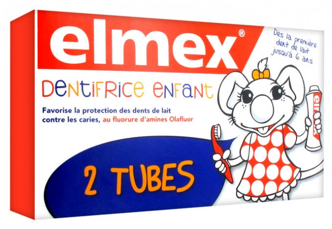 Elmex Dentifrice Enfant Lot de 2 x 50 ml - Pharmacie Agnès Praden à Alès