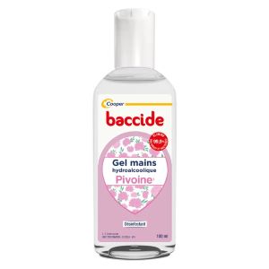 Cooper Baccide Gel Mains Désinfectant Hydroalcoolique Pivoine Peaux Sensibles 100ml - Pharmacie Agnès Praden à Alès